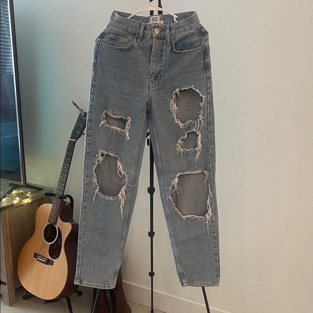 BDG Light Blue High-Rise Baggy Jeans